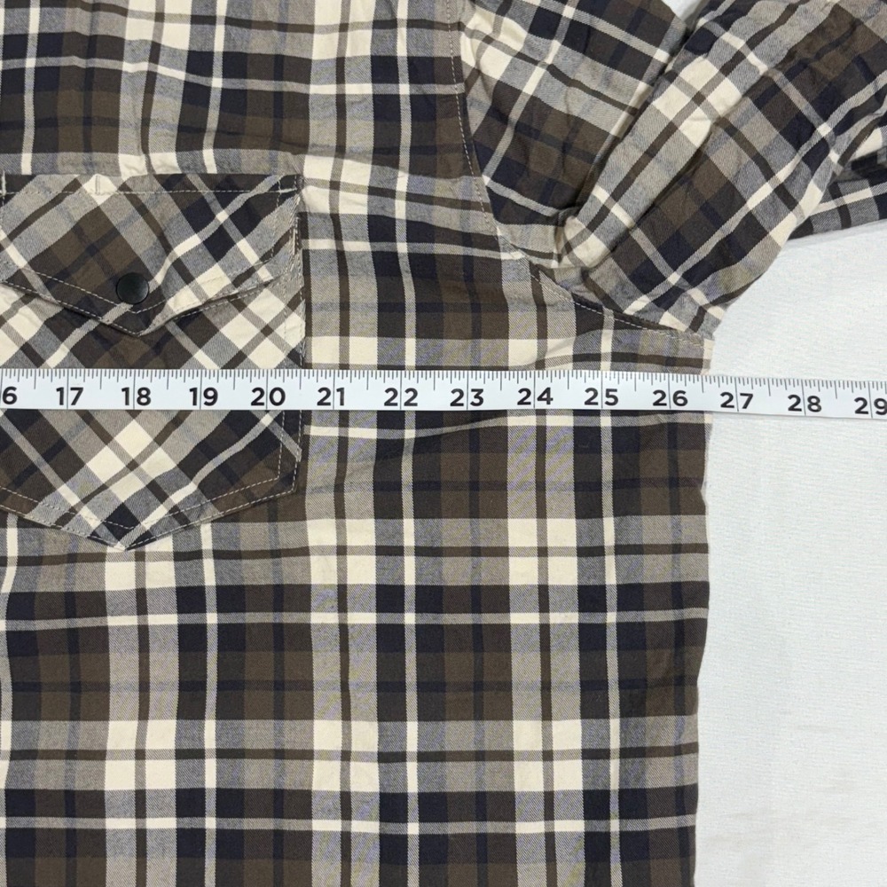 5.11 Tactical Shirt Mens 2XL‎ Brown Gunner Plaid Snap Front Utility Workwear - Picture 7 of 8